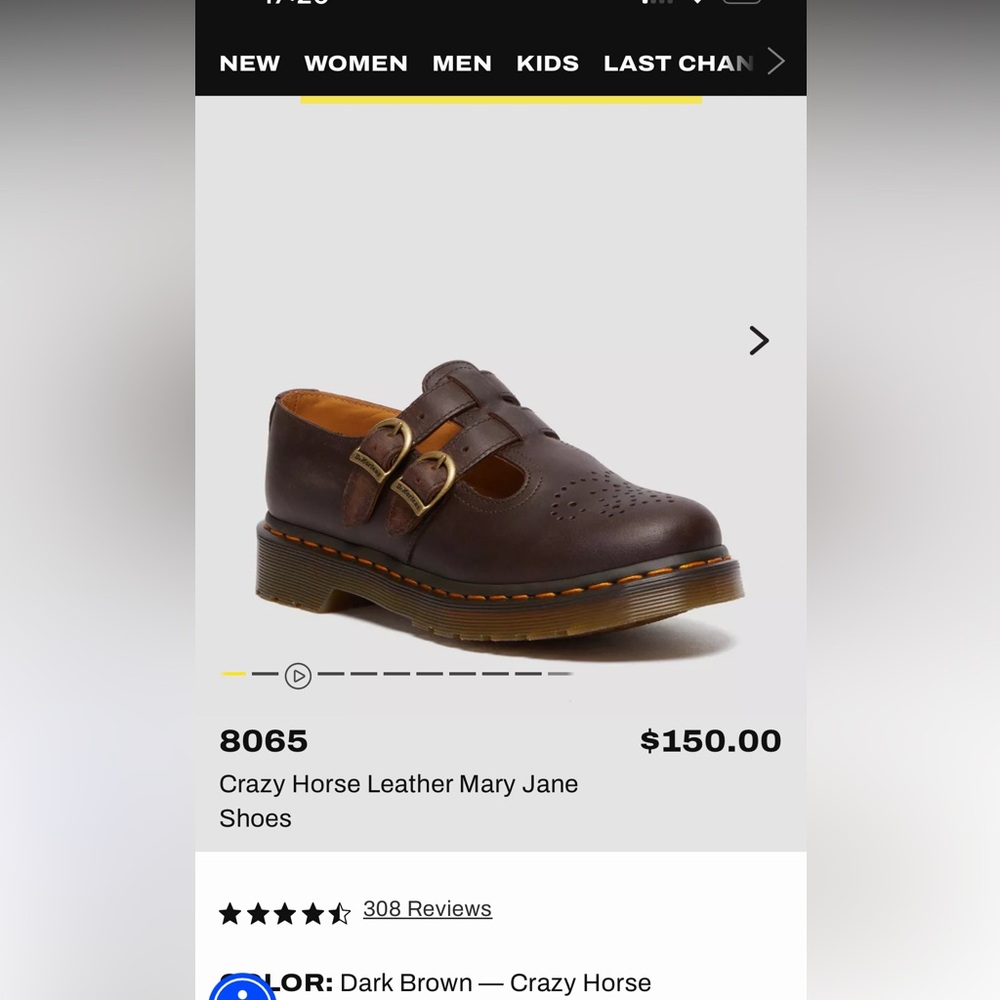 Dr. Martens Brown Mary Jane’s Crazy Horse Leather